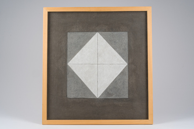 Dan Van Severen (1927-2009): Compositie, tempera op karton, gedateerd 1979