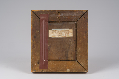 Ecole flamande, suiveur de David Teniers II (1610-1690): Le go&ucirc;t, huile sur panneau, fin du 18&egrave;me si&egrave;cle