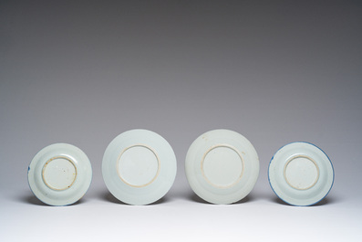 A varied collection of Chinese blue, white and Canton famille rose porcelain, 18th/20th C.