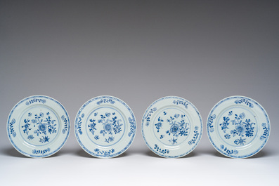 A varied collection of Chinese blue, white and Canton famille rose porcelain, 18th/20th C.