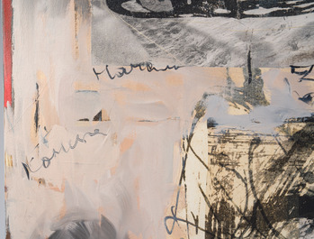 Nina Stoupina (1955): 'Begin van einde van het winter', gemengde techniek op doek, gedateerd 2009