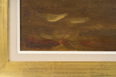Constant Permeke (1886-1952): Marine, huile sur toile, dat&eacute; 1925