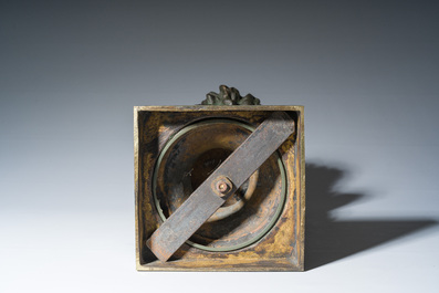 Fran&ccedil;ois Rude (1784-1855): T&ecirc;te de Gaulois, bronze &agrave; patine verte, 20&egrave;me si&egrave;cle