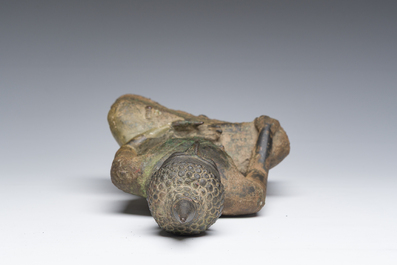 Bouddha en bronze, probablement Tha&iuml;lande, 15&egrave;me si&egrave;cle