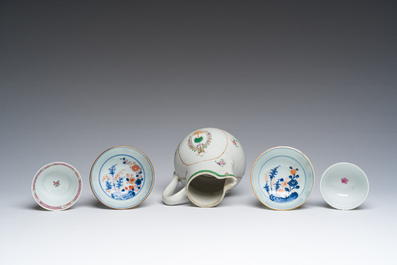 A varied collection of Chinese famille rose and Imari style porcelain, Kangxi/Qianlong