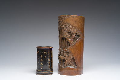 Collection vari&eacute;e d'objets de lettr&eacute;s, Chine, 19&egrave;me/20&egrave;me si&egrave;cle