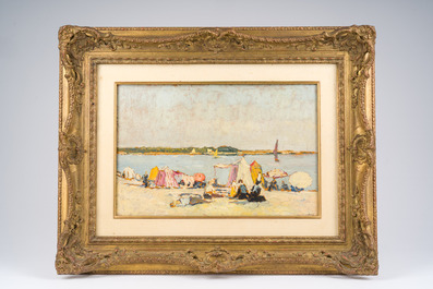 Frans Smeers (1873-1960): 'Benodet', huile sur board, dat&eacute; (19)33