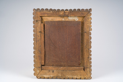 &Eacute;cole europ&eacute;enne: Portrait d'une dame, huile sur panneau, 19&egrave;me si&egrave;cle