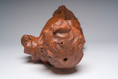 Figure d'un putto debout en terre cuite patin&eacute;e, Flandres, 18&egrave;me si&egrave;cle