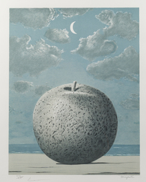 Ren&eacute; Magritte (1898-1967, naar): 'Souvenir de voyage', kleurenlithografie, ed. 244/275, gedateerd 2013