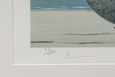 Ren&eacute; Magritte (1898-1967, naar): 'Souvenir de voyage', kleurenlithografie, ed. 244/275, gedateerd 2013
