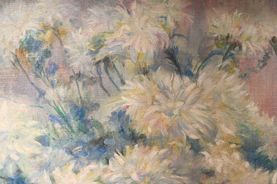 Flore Vindevogel-Geleedts (1866-1938): Still life of flowers, oil on canvas