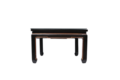 Panneau en laque polychrome mont&eacute; comme table, Qing et 20&egrave;me si&egrave;cle