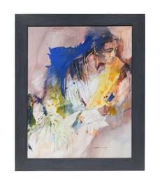 Christine Comyn (1957): Moment of rest, mixed media on paper