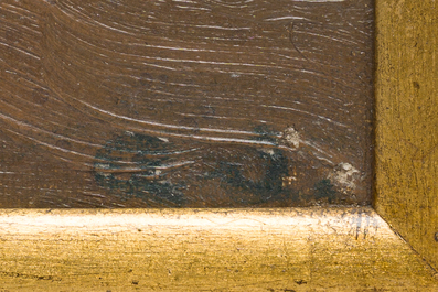 Belgische school, gemonogrammeerd A.S. (Albert Servaes, 1883-1966): Twee landschappen, olie op doek gemaroufleerd op board