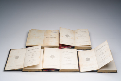 Victor Hugo (1802-1885): Les Mis&eacute;rables, Brussels, Lacroix, Verboeckhoven &amp; Cie, 1862, 10 vols.