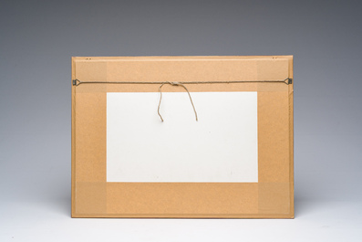 Deux gravures encadr&eacute;es repr&eacute;sentant des vues d'Anvers et une de la Grande Iconoclasme d'apr&egrave;s Jan Luyken, 19&egrave;me si&egrave;cle