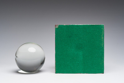 Atlas en bronze dor&eacute; portant un globe en verre mont&eacute; sur une base en marbre Rosso Levanto, Italie, 19&egrave;me/20&egrave;me si&egrave;cle