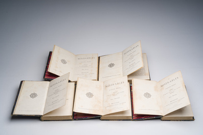 Victor Hugo (1802-1885): Les Mis&eacute;rables, Bruxelles, Lacroix, Verboeckhoven &amp; Cie, 1862, 10 vols.