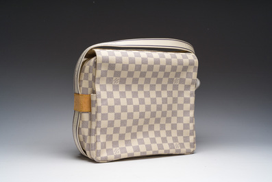 Sac bandouli&egrave;re Louis Vuitton 'Damier Azur Naviglio' avec agenda assorti, 21&egrave;me si&egrave;cle