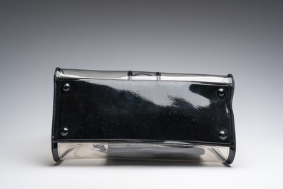 Sac &agrave; main Delvaux 'Brillant X-Ray' en PVC transparent avec d&eacute;tails en cuir noir, Belgique, 21&egrave;me si&egrave;cle