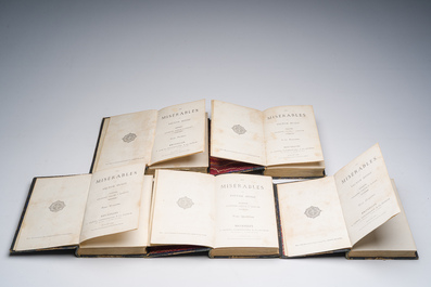 Victor Hugo (1802-1885): Les Mis&eacute;rables, Bruxelles, Lacroix, Verboeckhoven &amp; Cie, 1862, 10 vols.
