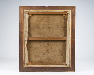 Juliette Cambier (1879-1963): Allaitement, huile sur toile, Paris, dat&eacute; 1903