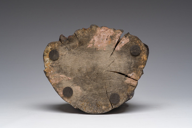 Bouddha en bois sculpt&eacute;, laqu&eacute;, dor&eacute; et polychrom&eacute;, Japon, Edo, 17&egrave;me/18&egrave;me si&egrave;cle