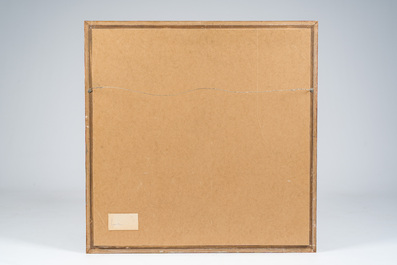 Lau Chun (1942): De kleine vissers op het strand, olie op doek