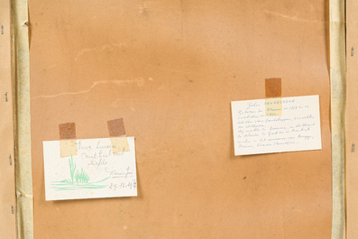 Jules Van de Leene (1887-1962): Zittend vrouwelijk naakt, pastel op papier