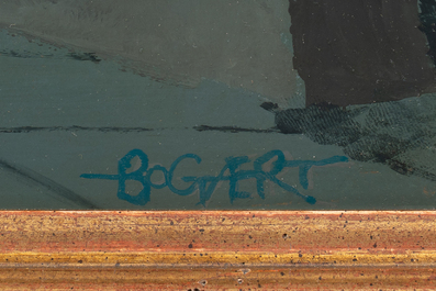 Gaston Bogaert (1918-2008): 'Esculape', huile sur board