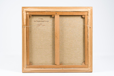 L&eacute;o Engels (1882-1952): 'Tegenlicht' et 'Het porseleinen klokje', huile sur toile, dat&eacute; 1947 et 1949