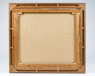 Evarist De Buck (1892-1974): Paysage de Lys &agrave; l'arc-en-ciel, huile sur toile