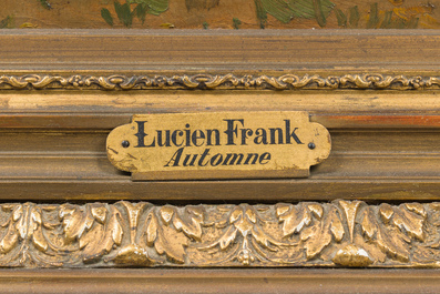 Lucien Frank (1857-1920): 'Automne', olie op doek