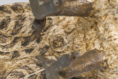 Franz Xaver Bergmann (1861-1936): Twee Weense polychroom koud beschilderde bronzen modellen van uilen, 19de/20ste eeuw