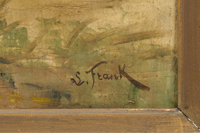 Lucien Frank (1857-1920): 'Automne', huile sur toile