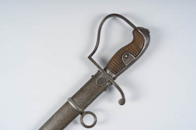Een Duitse M1811 'Blucher' sabel met bijhorende schede, vroeg 20ste eeuw