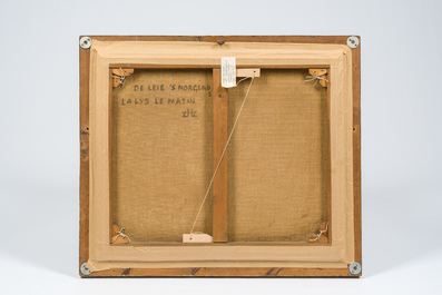 Modest Huys (1874-1932): 'De Leie 's morgends - La Lys le matin', oil on canvas