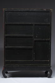 A Japanese red lacquer cabinet, Meiji/Showa, 19th/20th C.