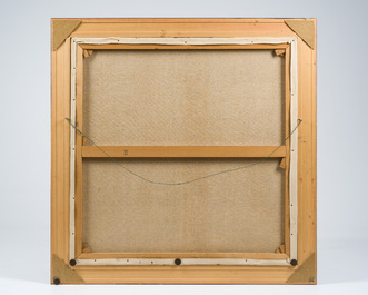 Yves Rhay&eacute; (1936-1995): Abstracte compositie, olie op doek