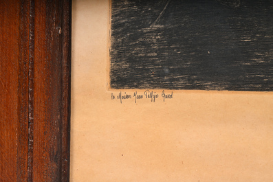 Jules De Bruycker (1870-1945): 'La Maison Jean Palfijn Gand', etching