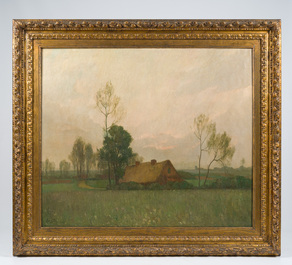 Piet Gillis (1887-1965): Landscape with farmhouse, oil on canvas, dated 1913
