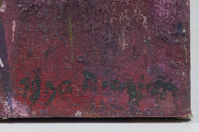 Karel Dierickx (1940-2014): 'Via Laietane', oil on canvas, dated 1990