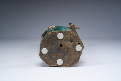 Grande sculpture en bois de tilleul polychrome repr&eacute;sentant sainte Catherine d'Alexandrie, Allemagne du Sud, vers 1540