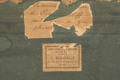 Ivan Petrovich Prjanisnikov (1841-1909): L'escorte du prisonnier, aquarelle sur papier