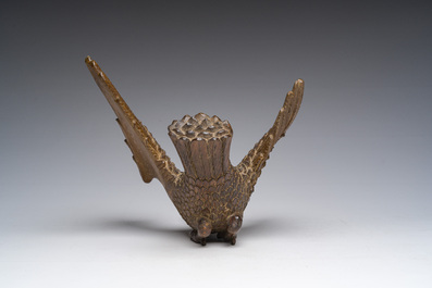 A carved oak 'Holy Spirit' sculpture, 19th C.