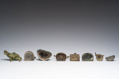 Collection vari&eacute;e de sculptures votives bouddhistes en bronze, Asie du Sud-Est, 19&egrave;me/20&egrave;me si&egrave;cle