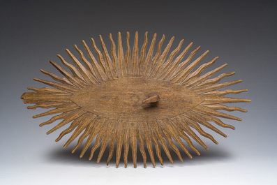 A carved oak 'Holy Spirit' sculpture, 19th C.