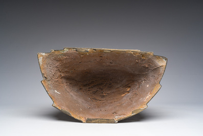 A Thai bronze sculpture of the seated Buddha with traces of gilding, Rattanakosin, 18th/19th C.