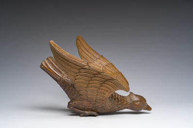 A carved oak 'Holy Spirit' sculpture, 19th C.